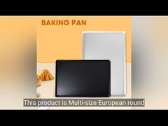 Een bakpan in Europese stijl met afgeronde hoeken